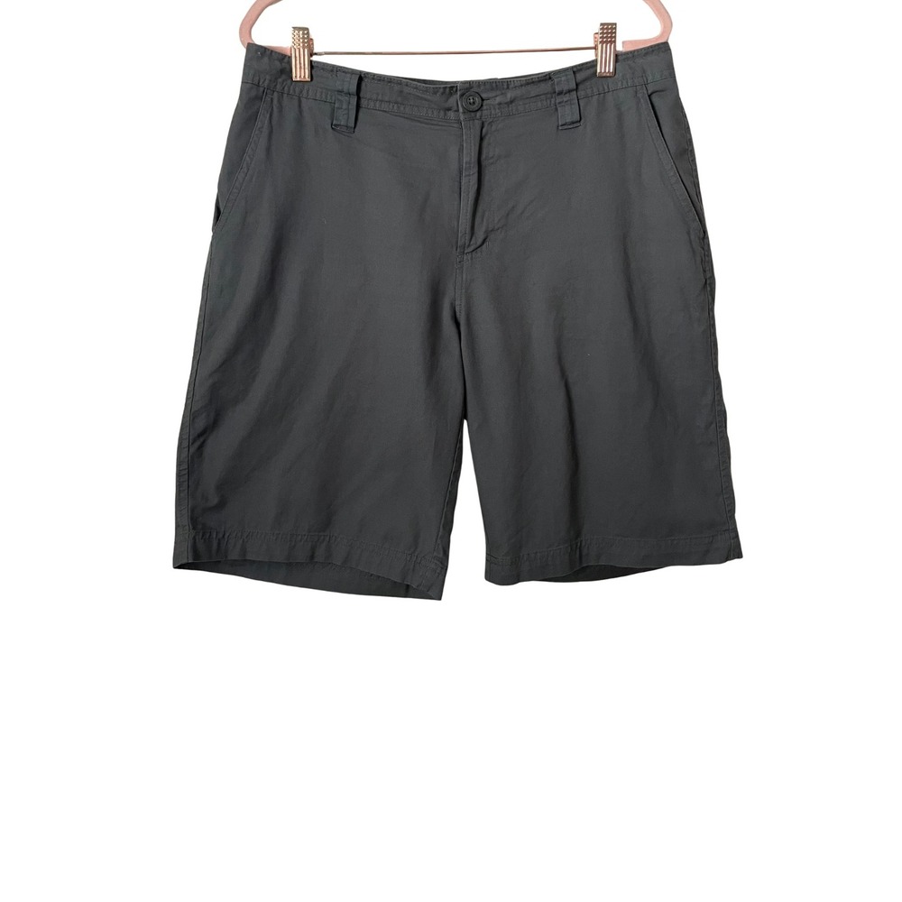 Columbia Shorts Mens Size 32 Gray 10" Inseam Cotton Twill Outdoor Hiking Cotton‎